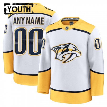 Nashville Predators Dresy Personalizované Fanatics Premium 2024-25 Bílý Venkovní - Dětské Nashville Predators Dresy Personalizované Fanatics Premium 2024-25 Bílý Venkovní - Dětské